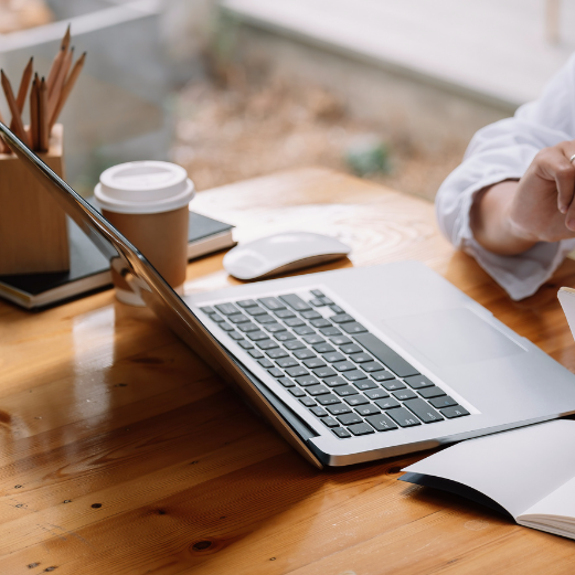 computer on desk